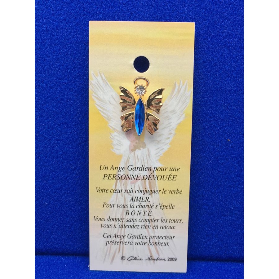 Lapel Pin Poem, Gardian Angel personne dévoué(e), French / ea