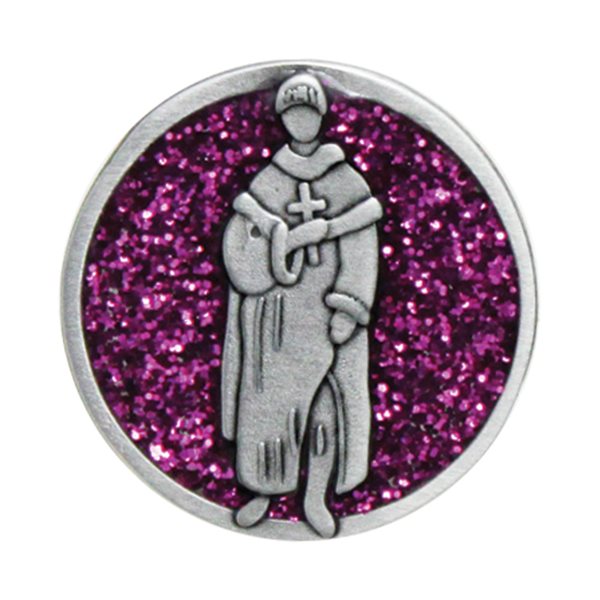 Jeton poche « St. Peregrin », étain, 3 cm, Anglais / un Jeton poche « St. Peregrin », étain, 3 cm, Anglais / un