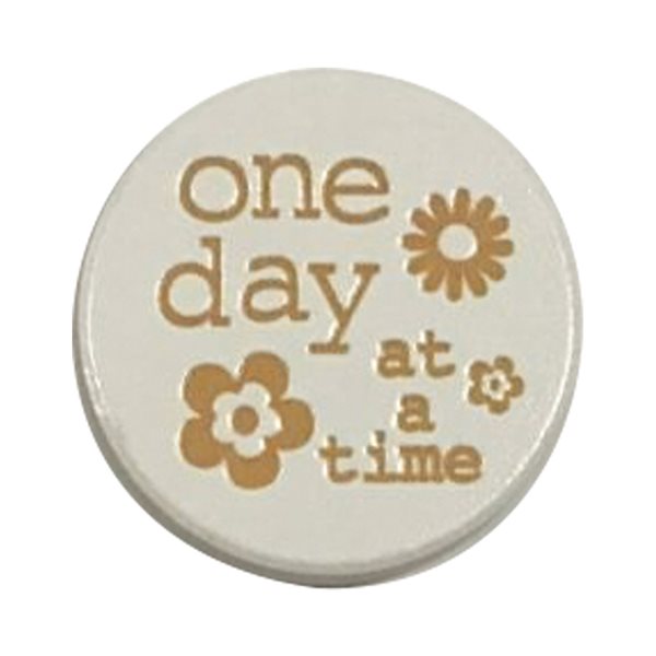 "One day..." Pocket Token, Porcelain, 1½", English / ea