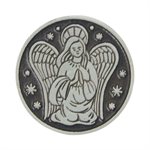 "Guardian Angel" Pocket Token, Pewter, 1¼"", English / ea