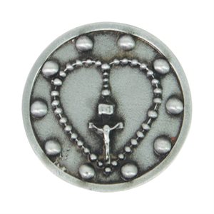 St-Peregrine Pewter Pocket Token, 1.25", French / ea