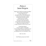 'St-Pérégrin'' Wooden Cross, Card & Text, 5", French
