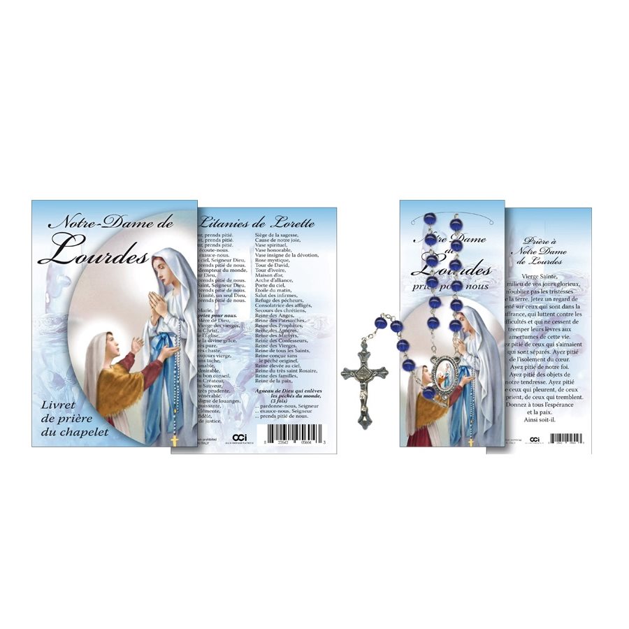 'Lourdes'' Rosary Booklets, 16 p. + ros. incl., French