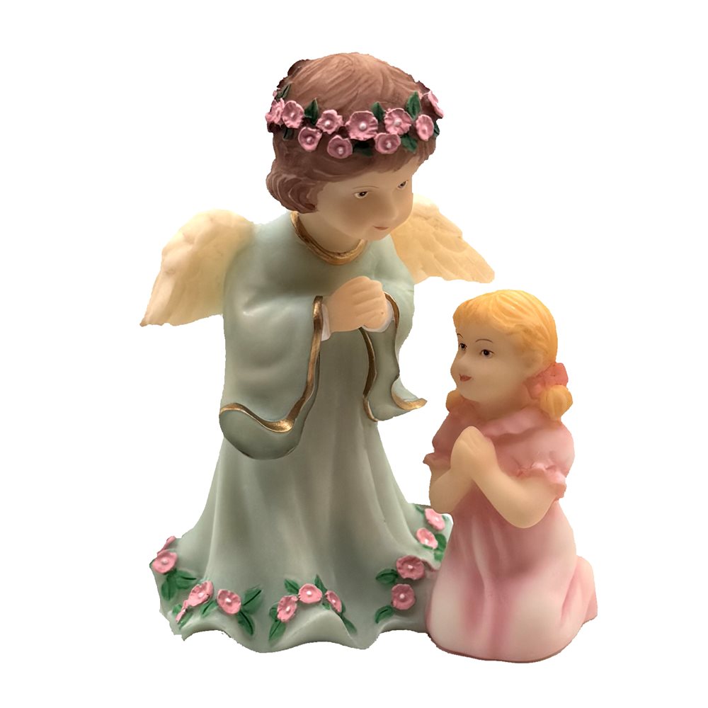 Girl Baptism Statue 4'', resin
