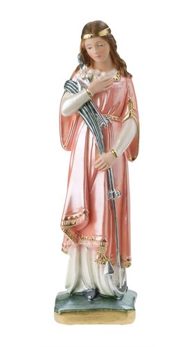 'St. Philomena'' Col. P-F Plaster Statue, 8"