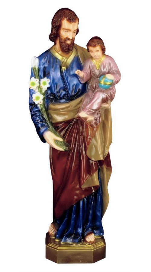 'St. Joseph'' Col. Vinyl Outdoor Statue, 24"