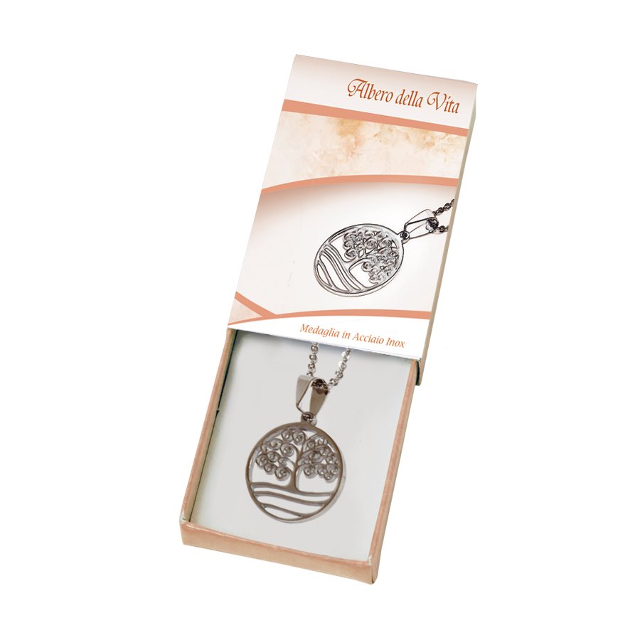 Box, Medallion "Tree of Life", stainless steel