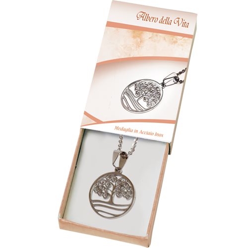 Box, Medallion "Tree of Life", stainless steel