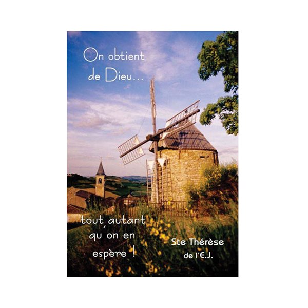 Carte spirituelle « Confiance », 7 x 10 cm, Français / un Carte spirituelle « Confiance », 7 x 10 cm, Français / un