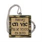 "Pas de texto" Camo Car Charm, metal, 2.4", F