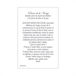 ''Icône Vierge'' Prayers & Pict., 2 1 / 8 x 3 3 / 8", French