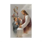 Boy "Communion" Pray. & images, 2" x 3", French  /  ea