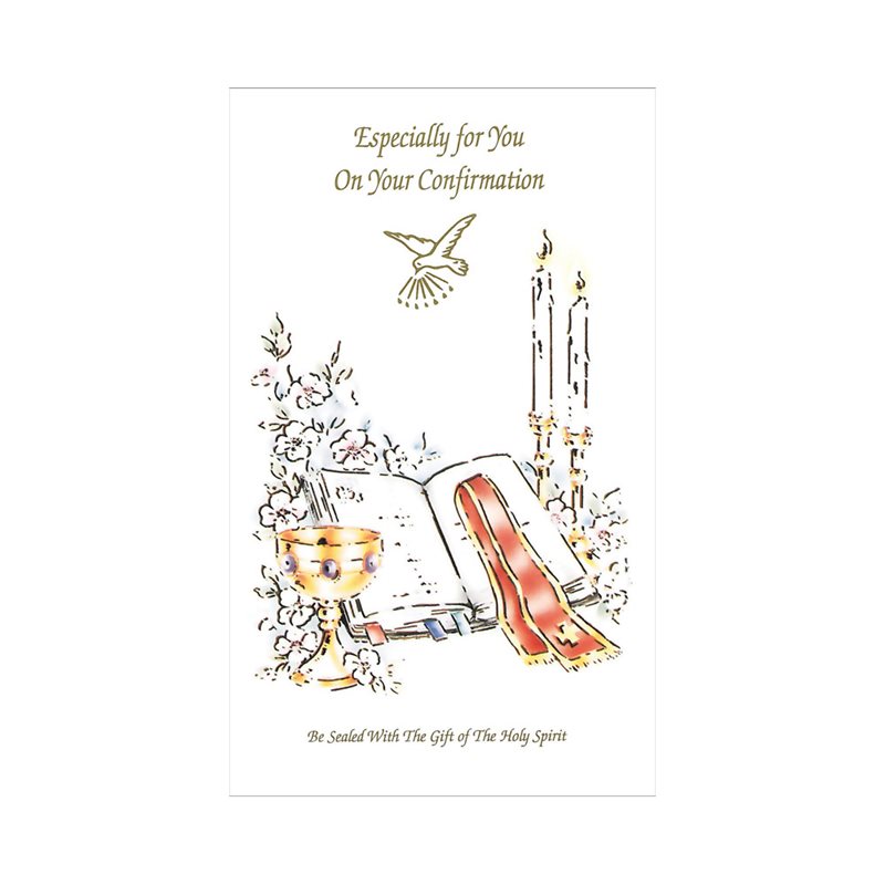 12 Confirmation Cards w / Envelopes, 4¼ x 7¼", English / dz