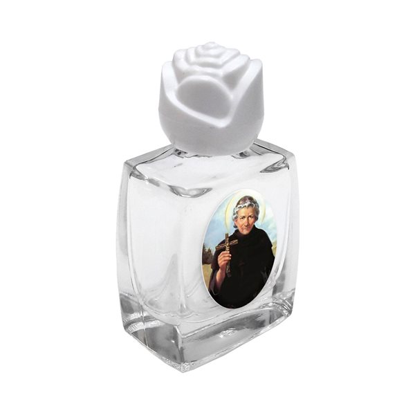 Bouteille vide, «Saint Pérégrin», verre, eau bénite, 1 / 2 oz Bouteille vide, «Saint Pérégrin», verre, eau bénite, 1 / 2 oz