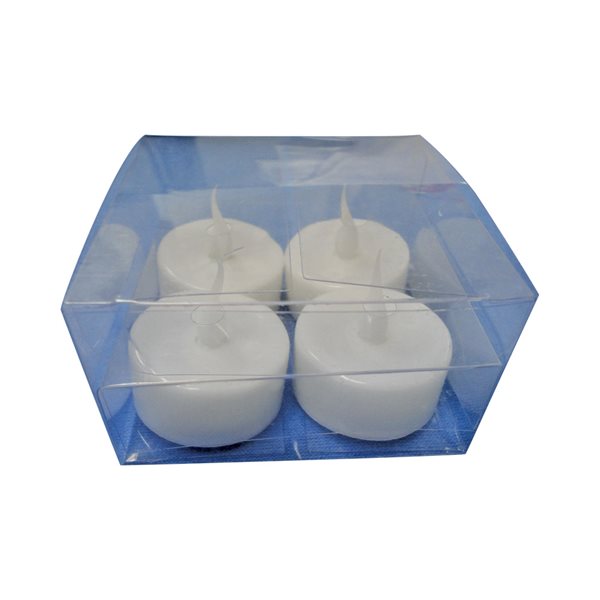 Box of 4 LED Battery Tealight Candles