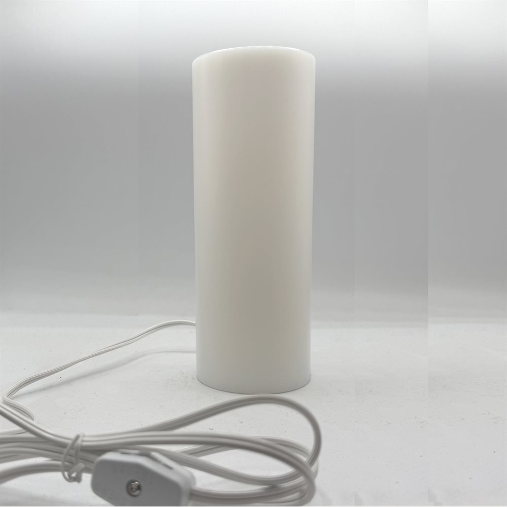 120v Electric Altar Candle 3'' x 8'' with flicker flame bulb