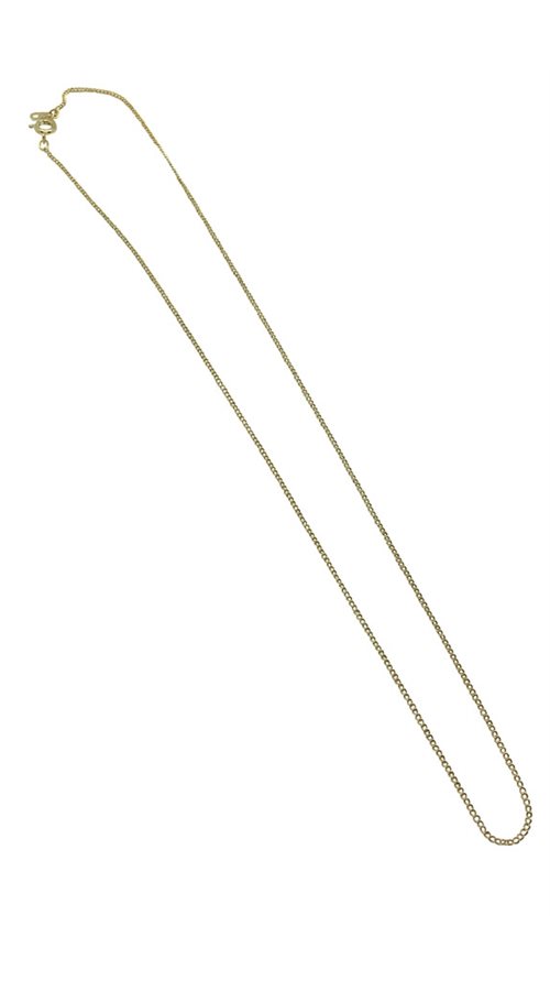 Gold-Finish Stainless Steel Chain with Clasp, 18"