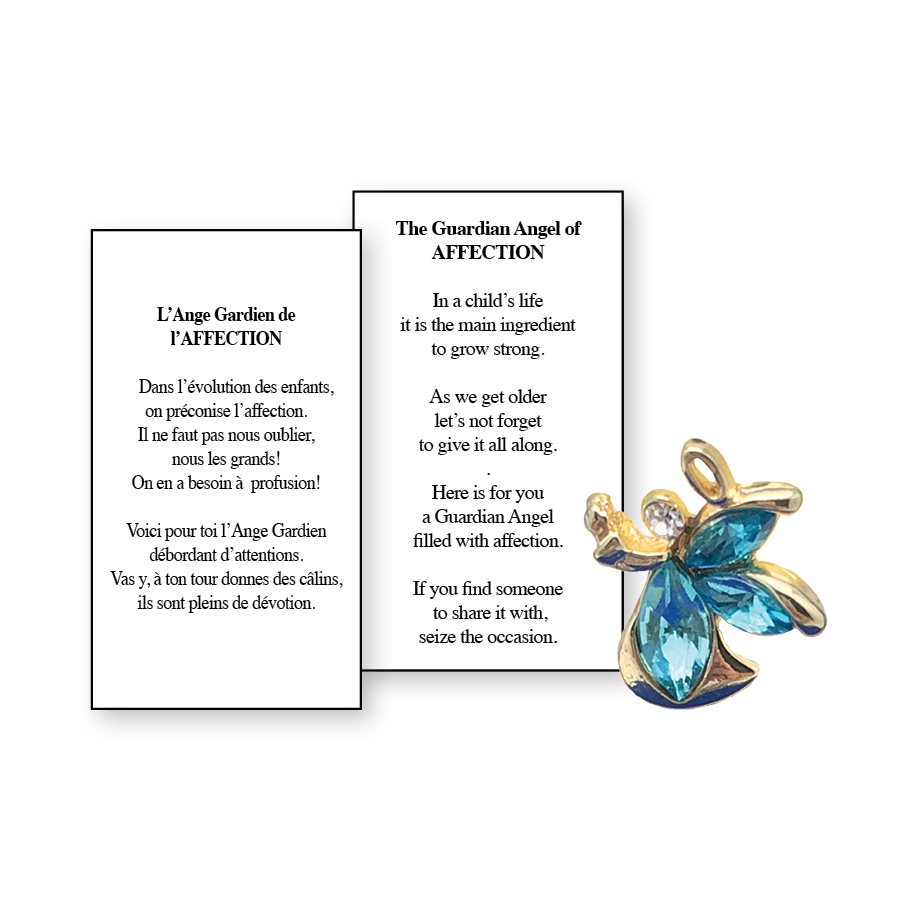 Lapel Pin Poem, Gardian Angel. Affection, English