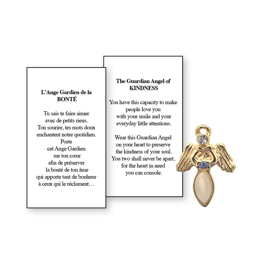 Lapel Pin Poem, Gardian Angel. Kindness, English