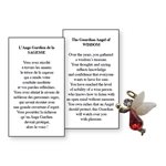 Lapel Pin Poeme, Ange Gardien sagesse, Anglais
