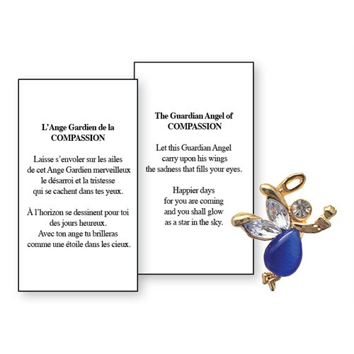 Lapel Pin Poem, Gardian Angel. Compassion, English
