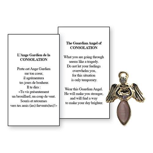 Lapel Pin Poem, Gardian Angel. Consolation, English