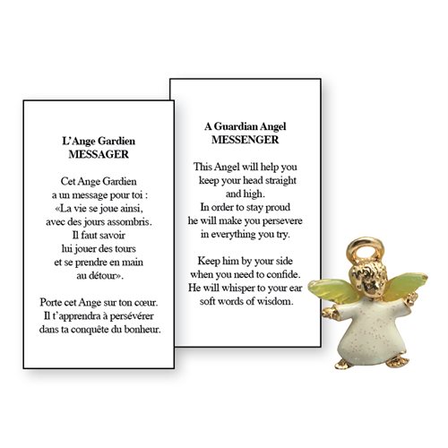 Lapel Pin Poem, Gardian Angel. Messenger, English