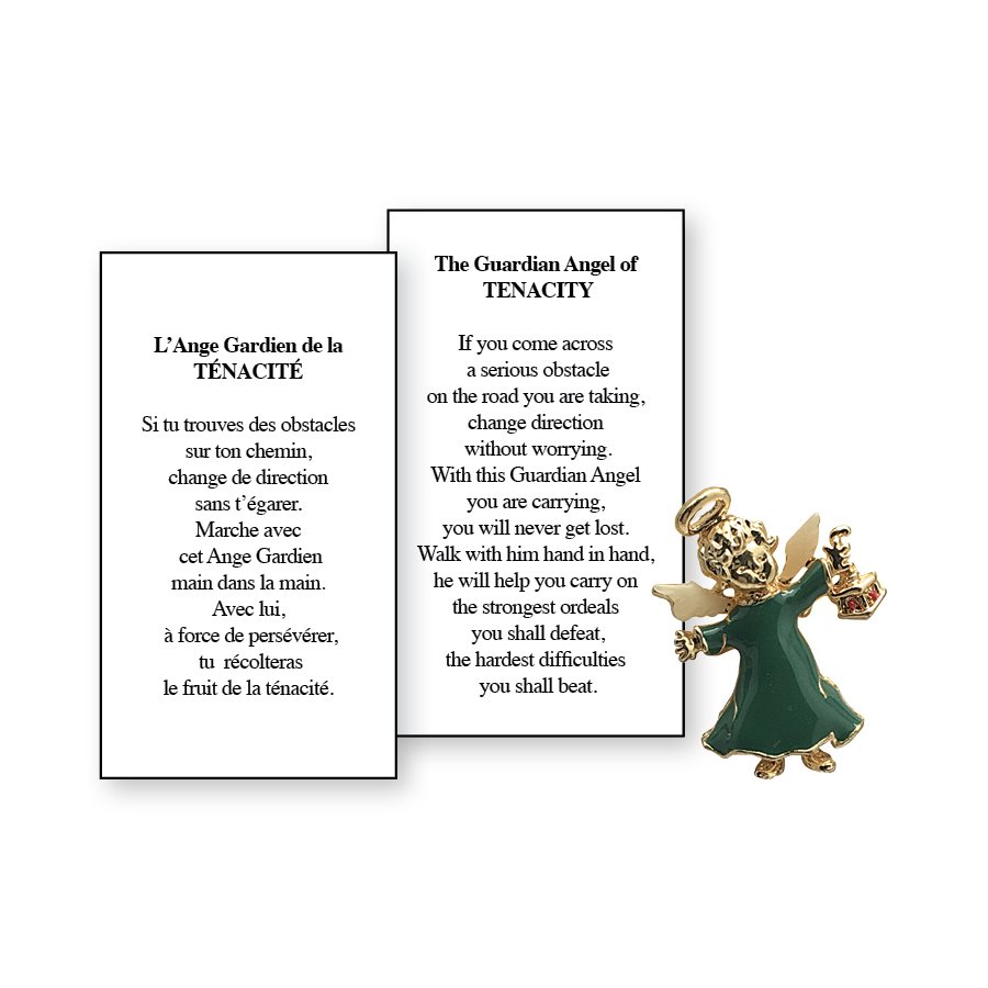 Lapel Pin Poem, Gardian Angel. Tenacity, English