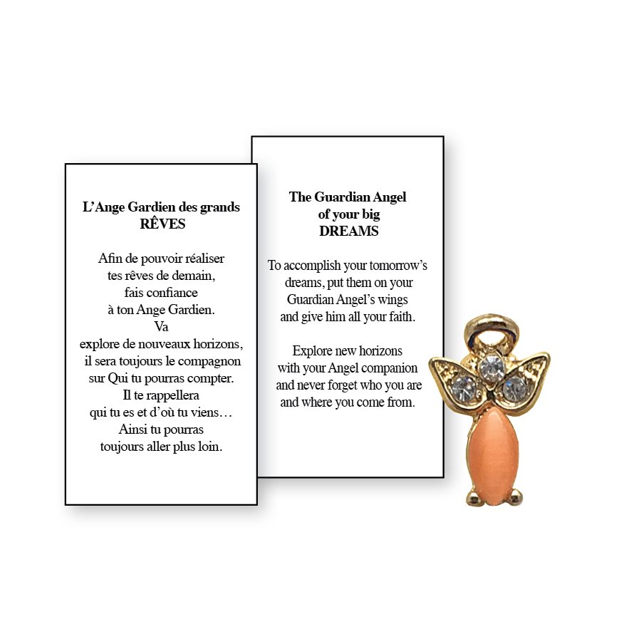 Lapel Pin Poem, Gardian Angel big dreams, English
