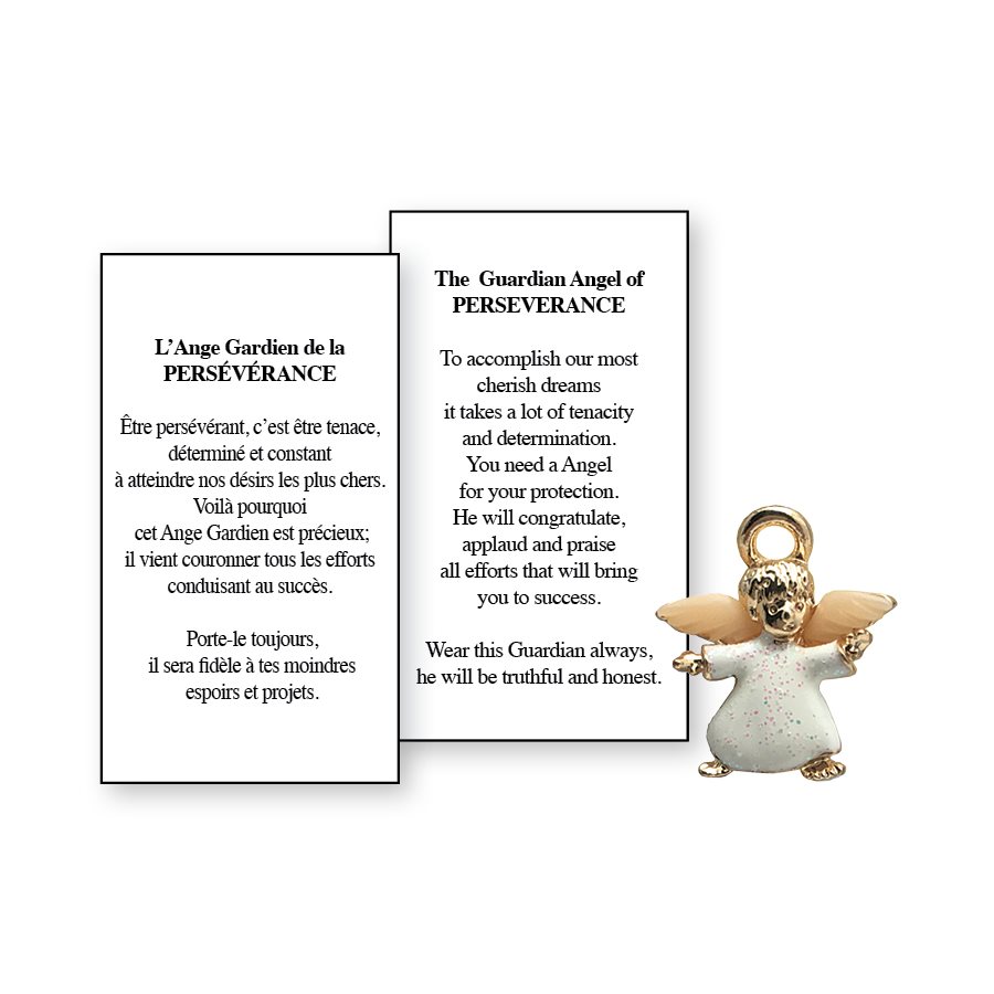 Lapel Pin Poem, Gardian Angel. Perseverance, English