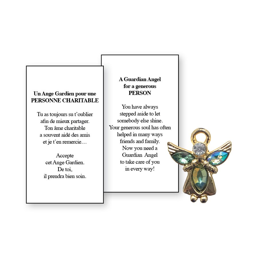 Lapel Pin Poem, Gardian Angel. person, generous, English