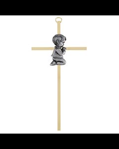 7" Brass Cross - Baby Boy